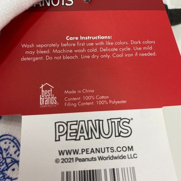 Peanuts Cotton Hanging Kitchen Tie Towel, 20-Inch x 17-Inch Snoopy and Peanuts - Picture 8 of 8